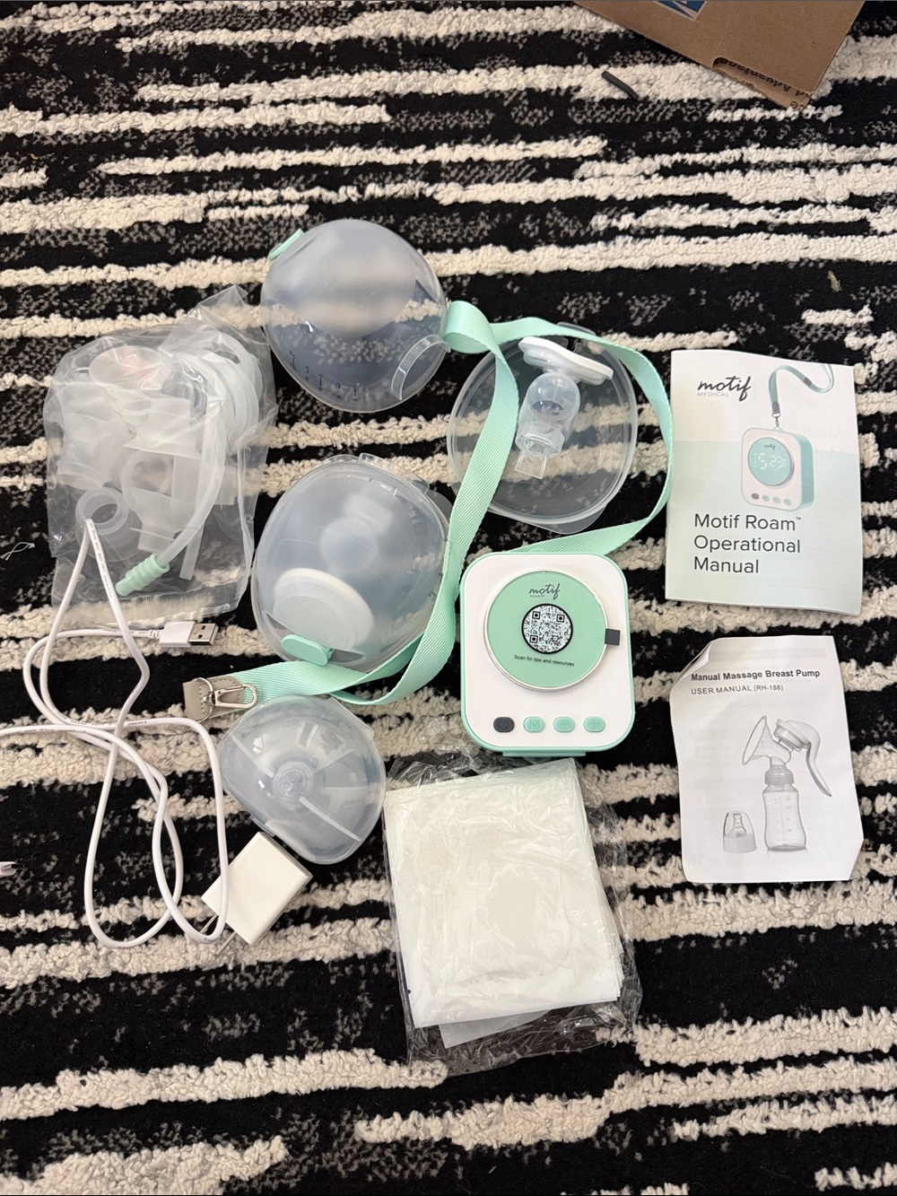 Motif Mint Green Motif Roam Portable Breast Pump